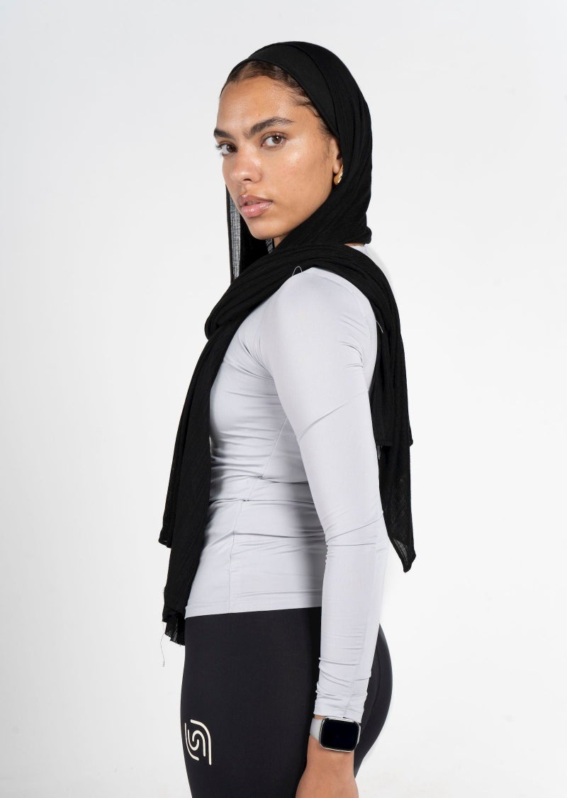 Beyond Women's Light grey Basic long sleeve top - Image 2